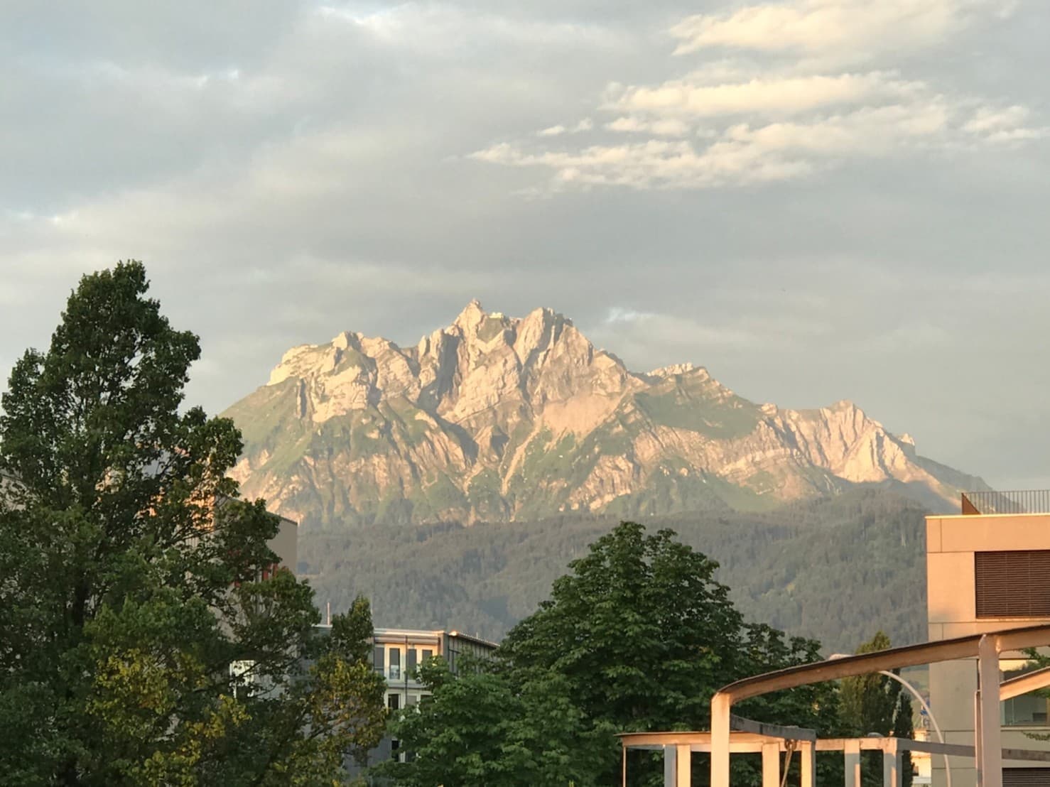 スイスの山々